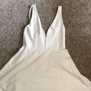 White fitted dress